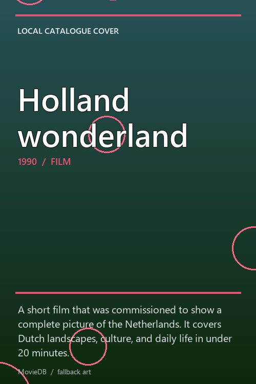 Holland wonderland poster