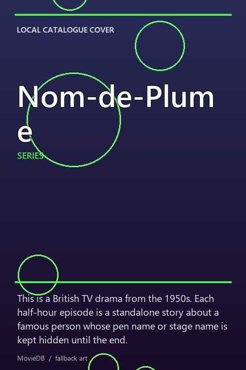 Nom-de-Plume poster