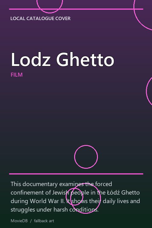 Lodz Ghetto poster