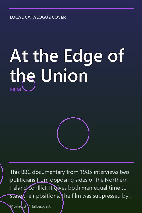 At the Edge of the Union poster