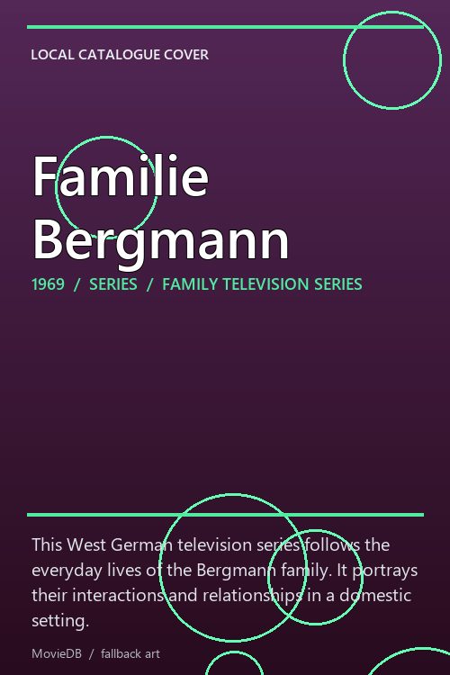 Familie Bergmann poster