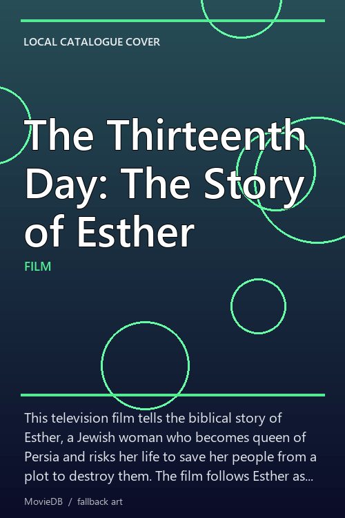 The Thirteenth Day: The Story of Esther poster