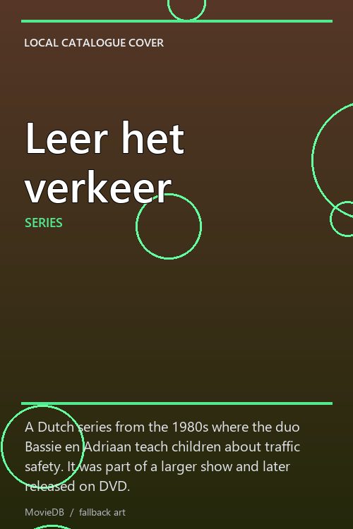 Leer het verkeer poster