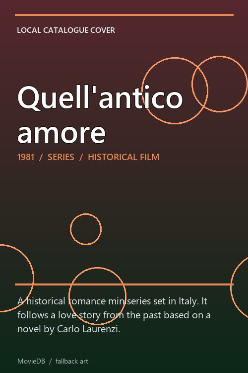 Quell'antico amore poster