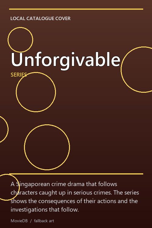 Unforgivable poster