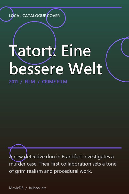 Tatort: Eine bessere Welt poster