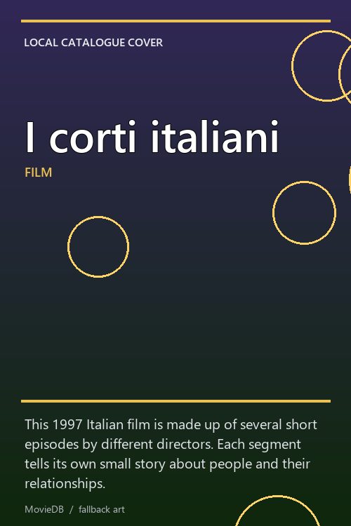 I corti italiani poster