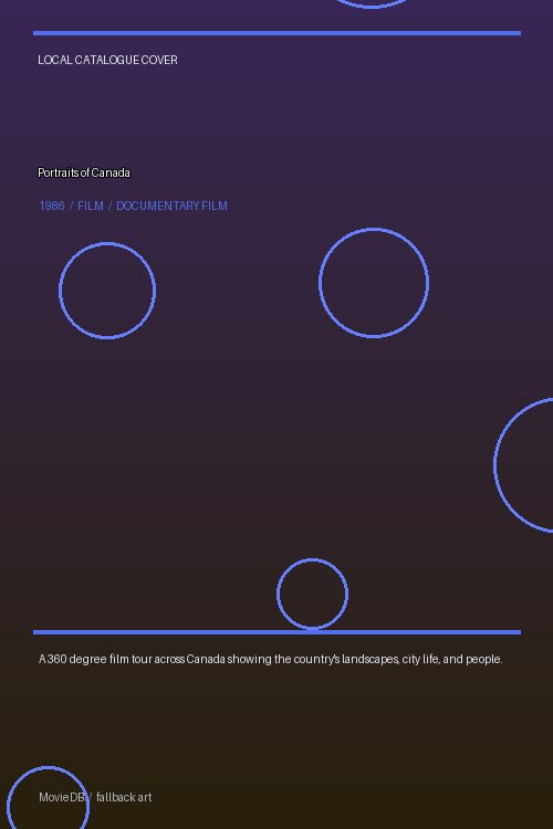 Portraits of Canada poster