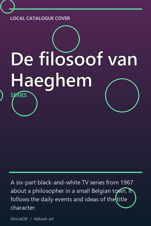 De filosoof van Haeghem poster
