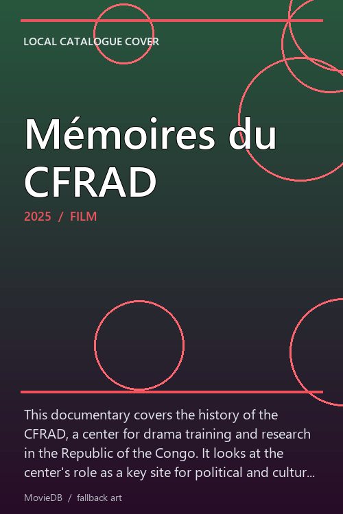 Mémoires du CFRAD poster