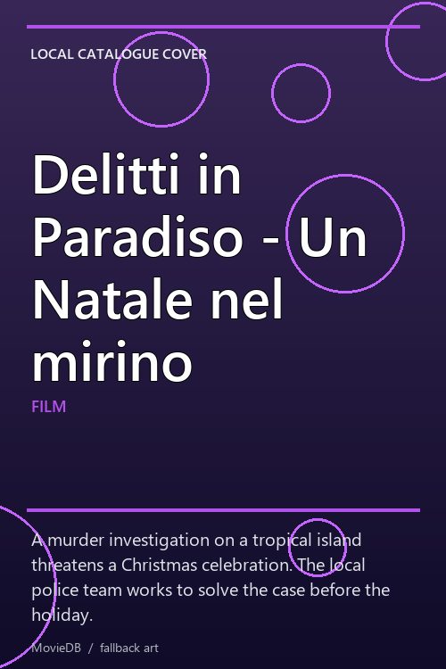 Delitti in Paradiso - Un Natale nel mirino poster