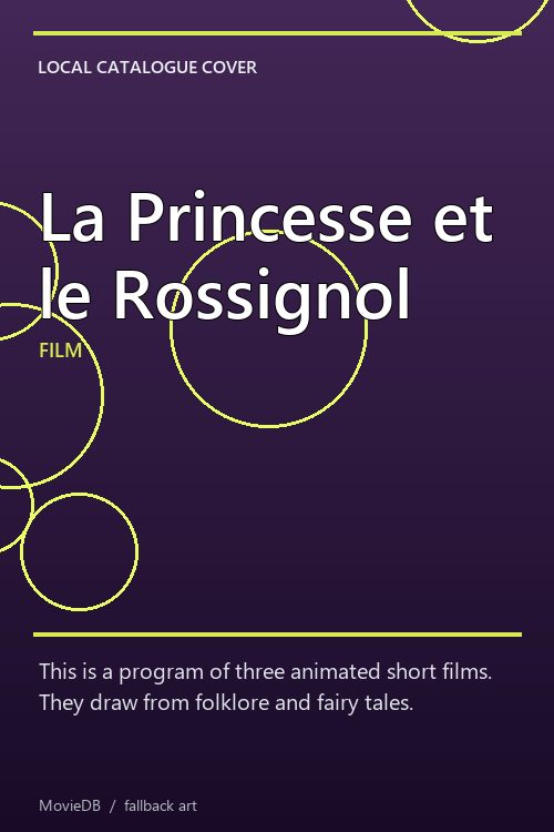 La Princesse et le Rossignol poster