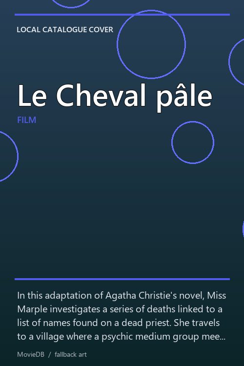 Le Cheval pâle poster