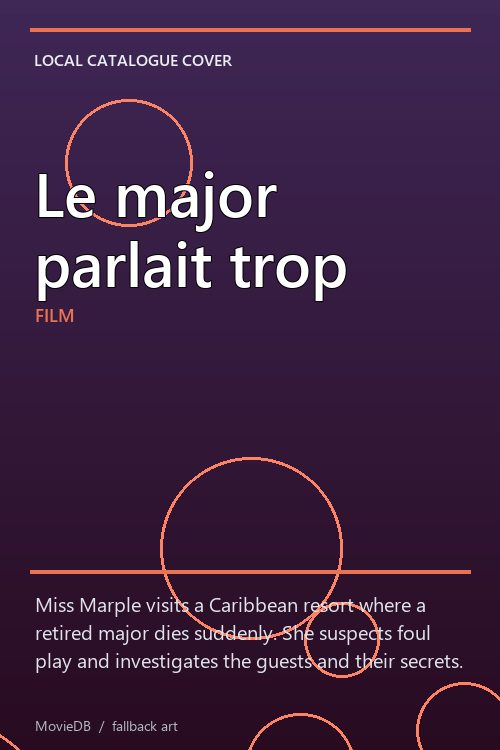 Le major parlait trop poster