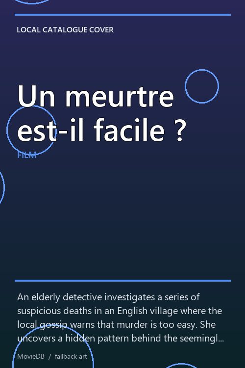 Un meurtre est-il facile ? poster