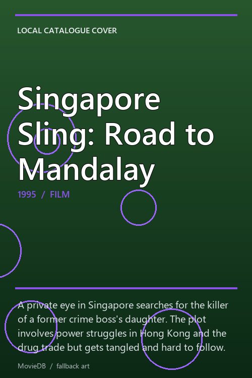 Singapore Sling: Road to Mandalay poster