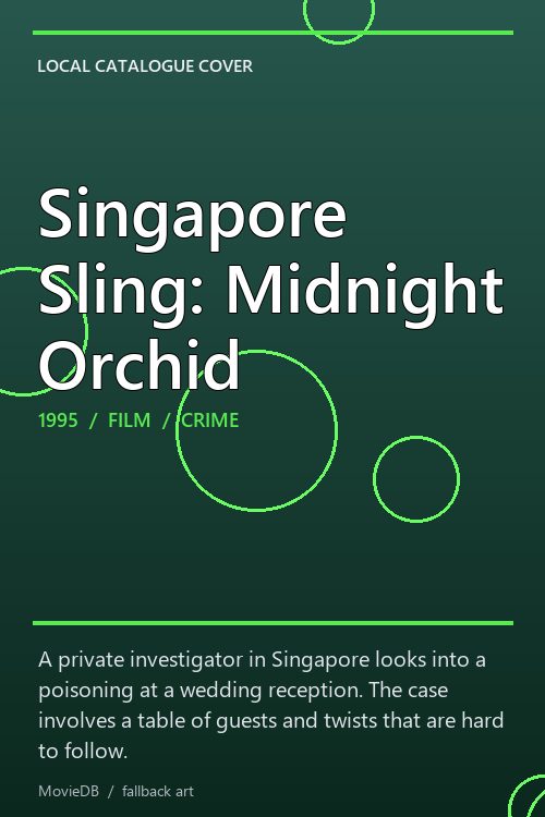 Singapore Sling: Midnight Orchid poster