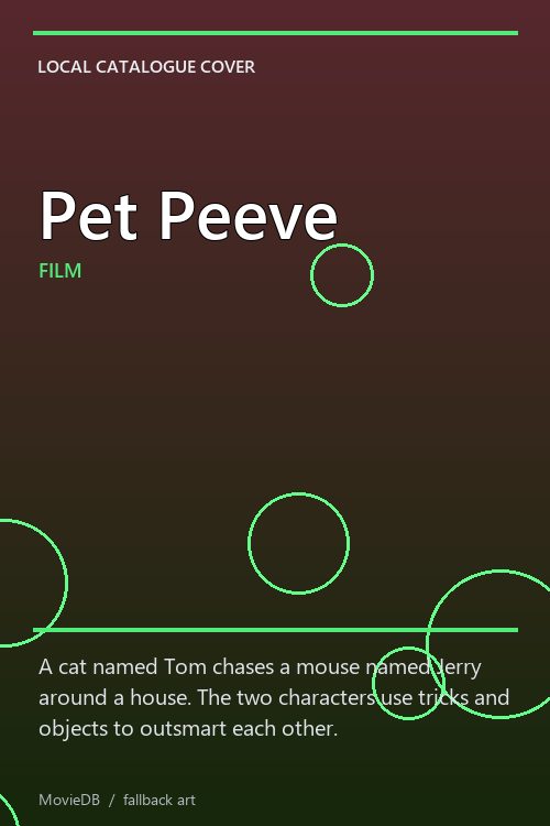 Pet Peeve poster