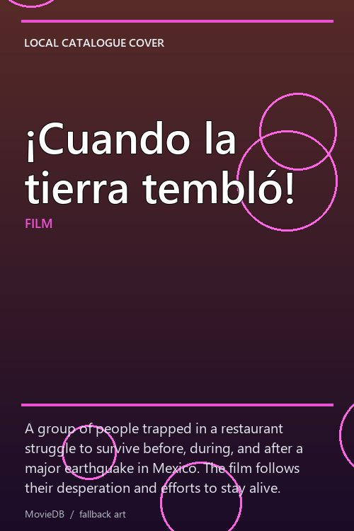 ¡Cuando la tierra tembló! poster