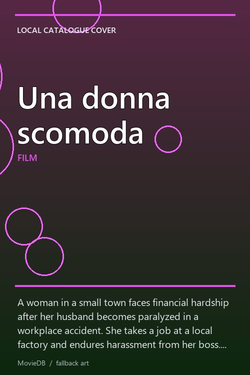 Una donna scomoda poster