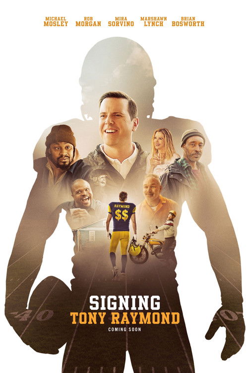 Signing Tony Raymond poster