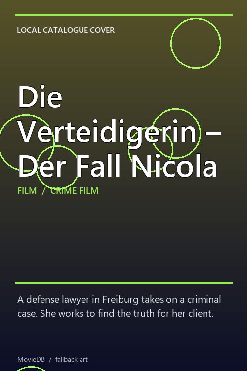 Die Verteidigerin – Der Fall Nicola poster