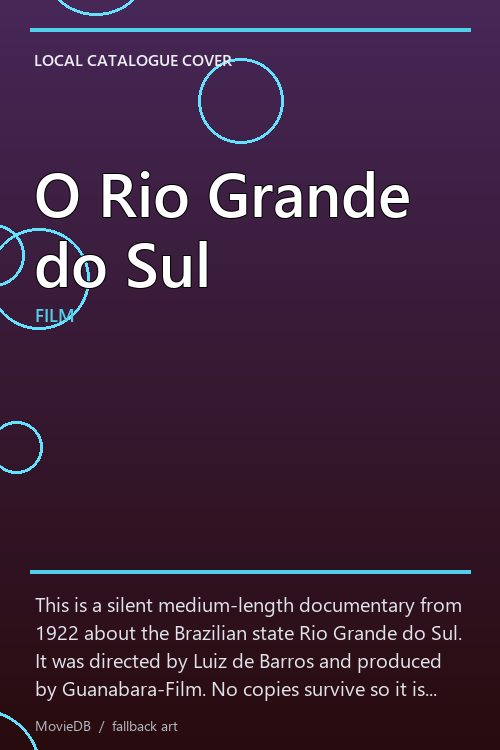 O Rio Grande do Sul poster