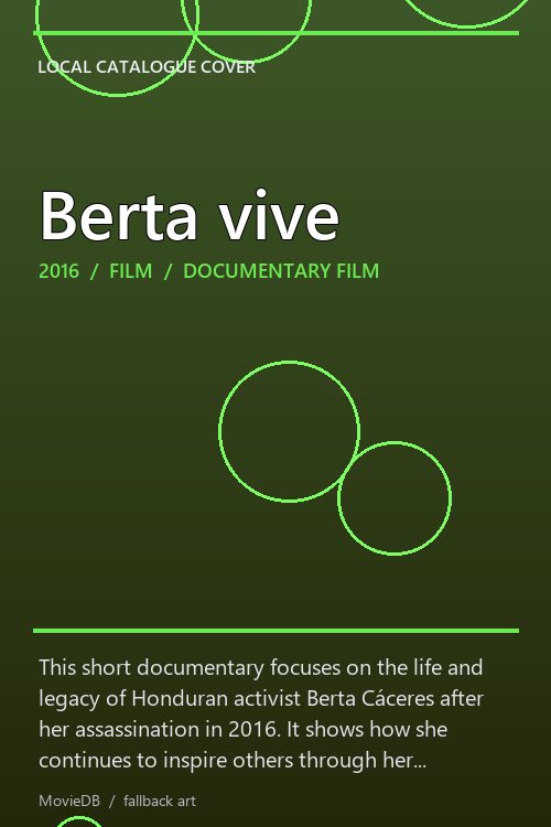 Berta vive poster