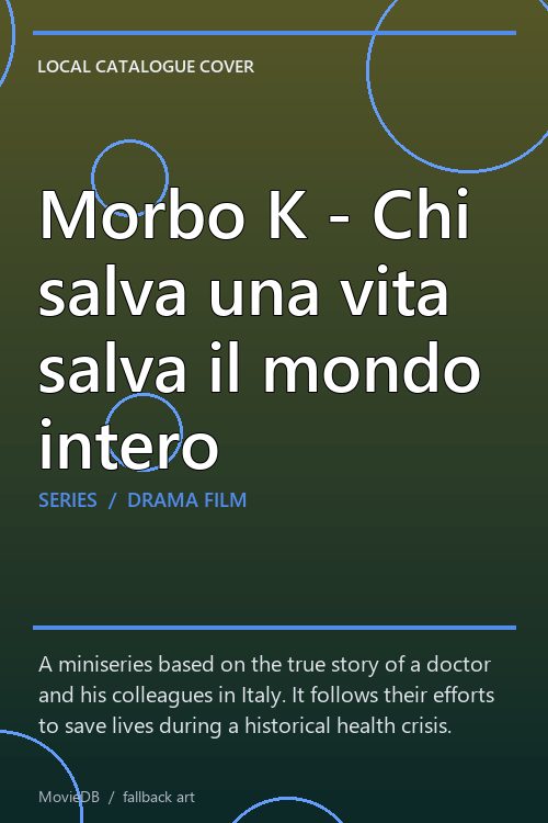 Morbo K - Chi salva una vita salva il mondo intero poster