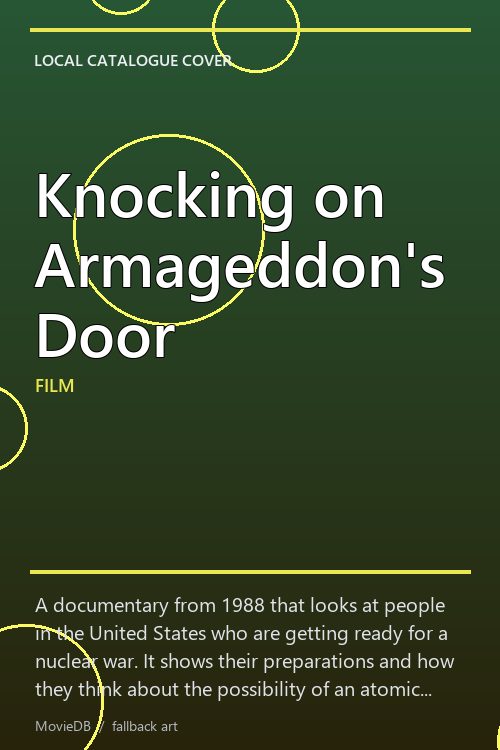 Knocking on Armageddon's Door poster