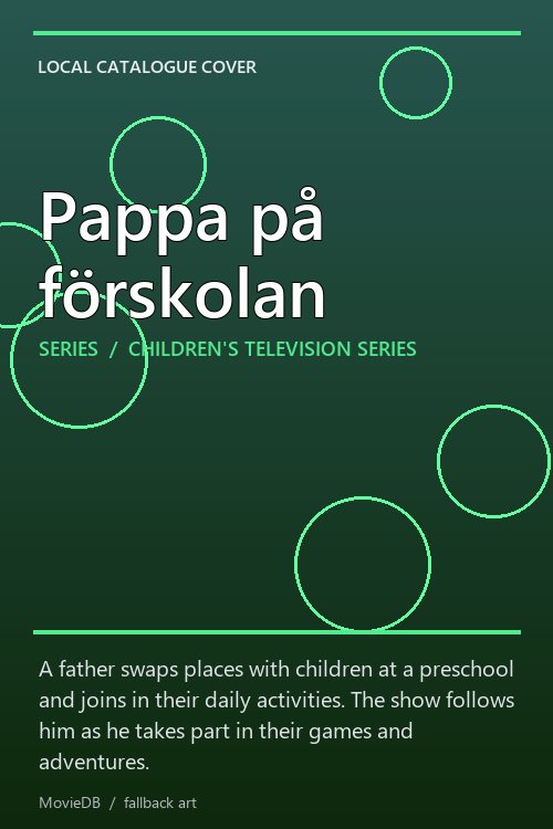 Pappa på förskolan poster