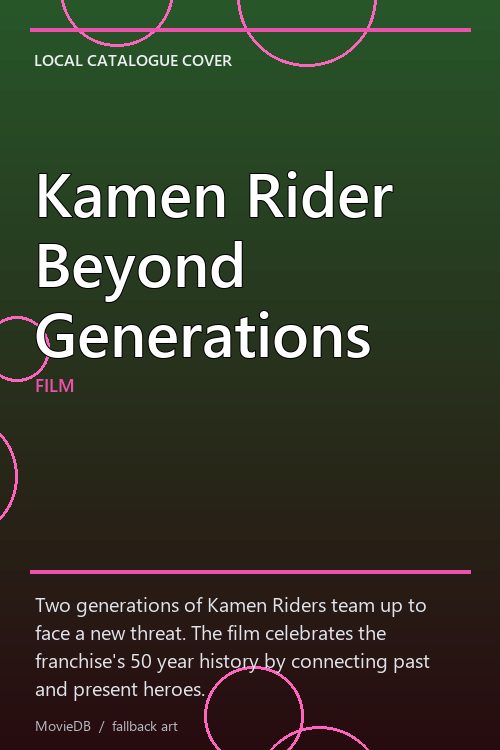 Kamen Rider Beyond Generations poster
