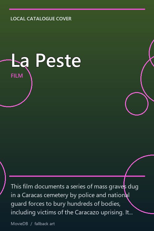 La Peste poster