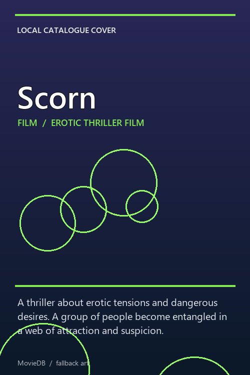 Scorn poster