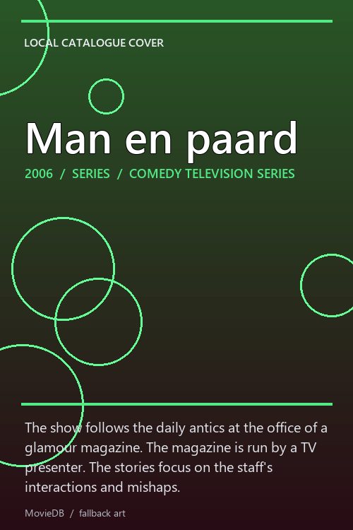 Man en paard poster