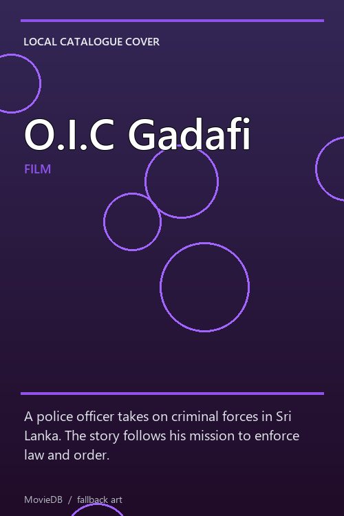 O.I.C Gadafi poster