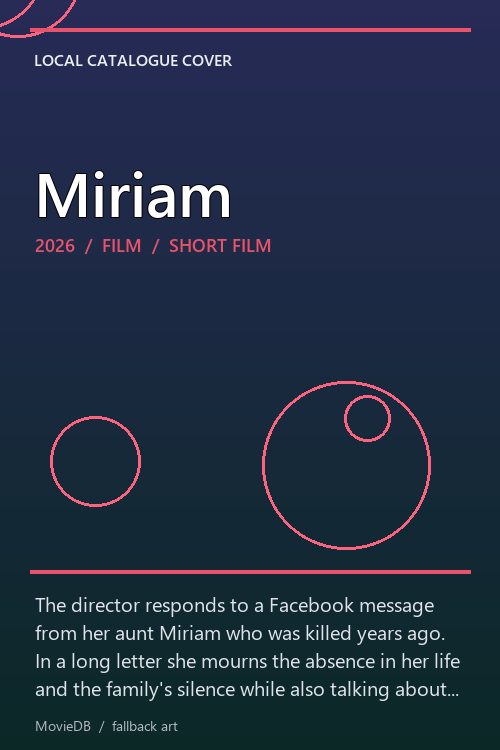 Miriam poster