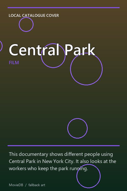 Central Park poster