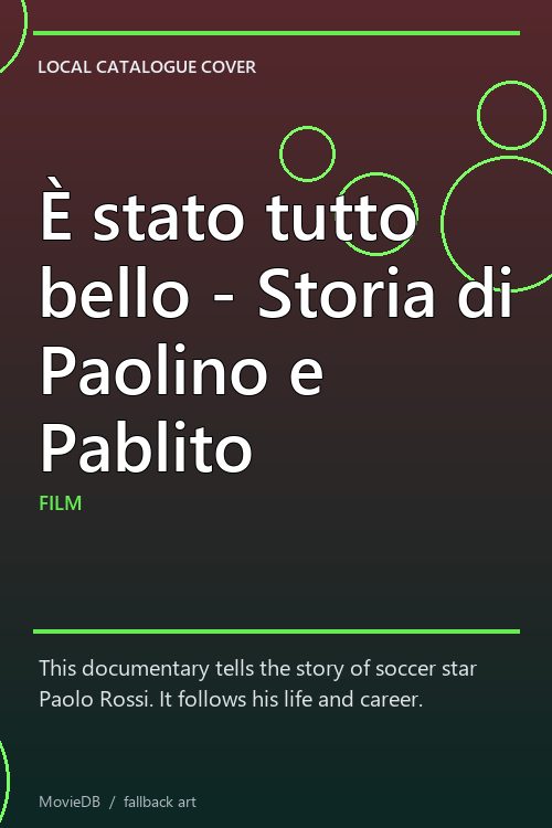 È stato tutto bello - Storia di Paolino e Pablito poster