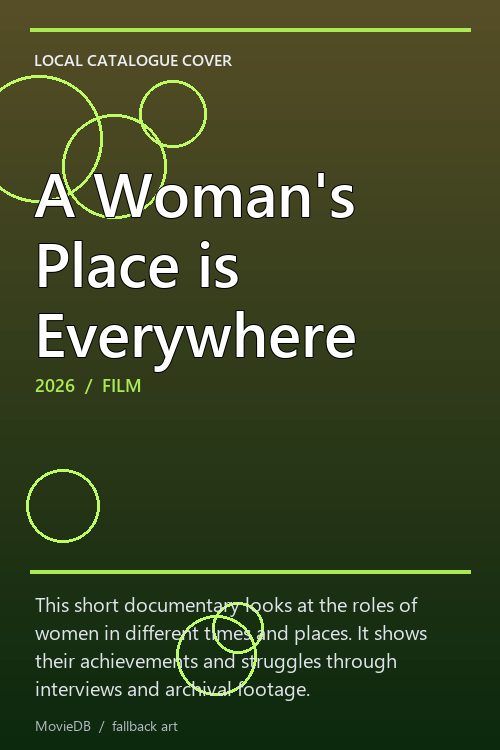A Woman's Place is Everywhere poster