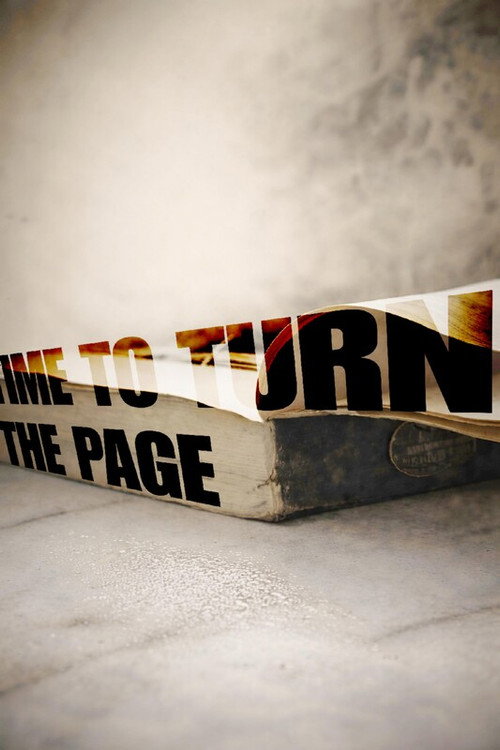 Time to turn the page poster