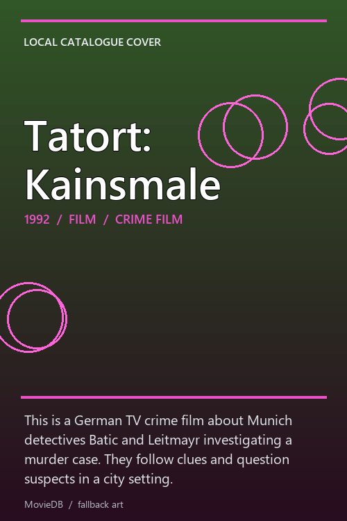 Tatort: Kainsmale poster