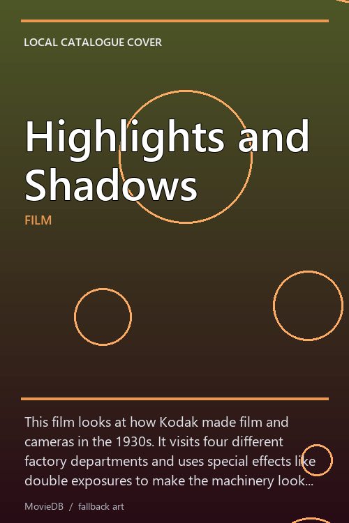 Highlights and Shadows poster