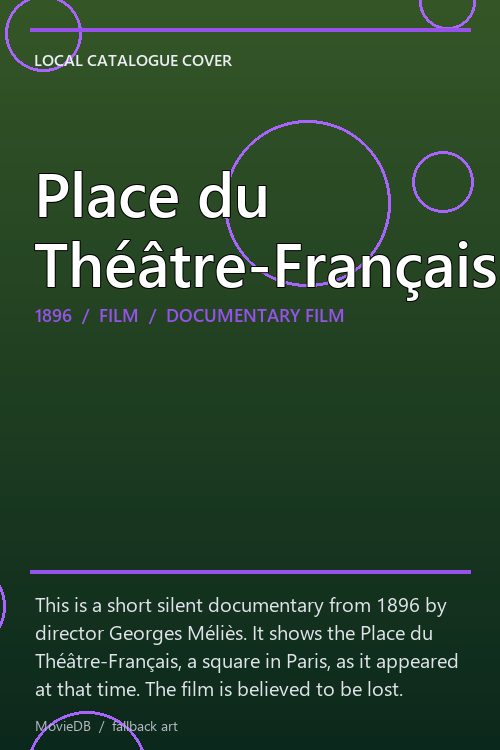 Place du Théâtre-Français poster