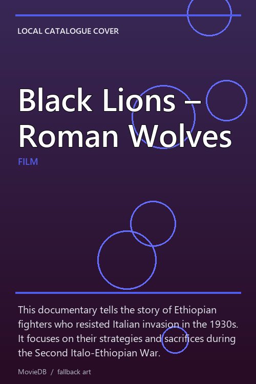 Black Lions – Roman Wolves poster