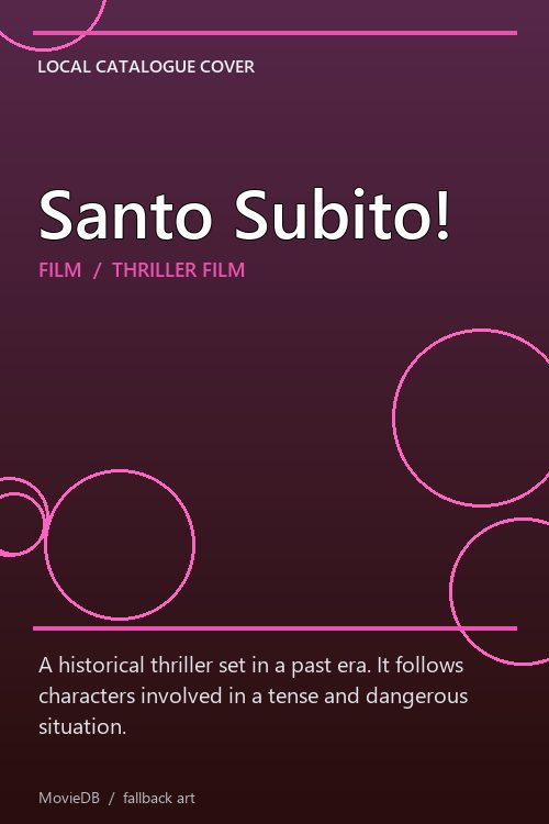 Santo Subito! poster