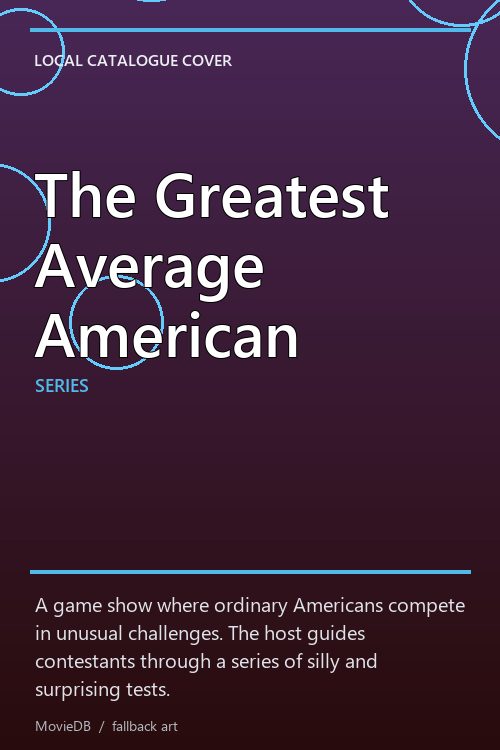 The Greatest Average American poster