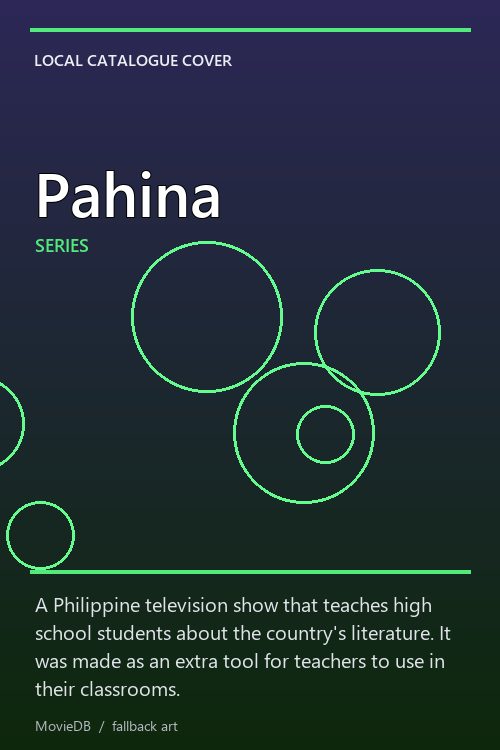 Pahina poster