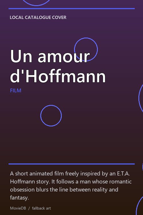 Un amour d'Hoffmann poster