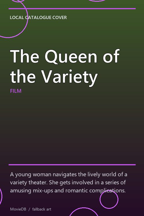 The Queen of the Variety poster